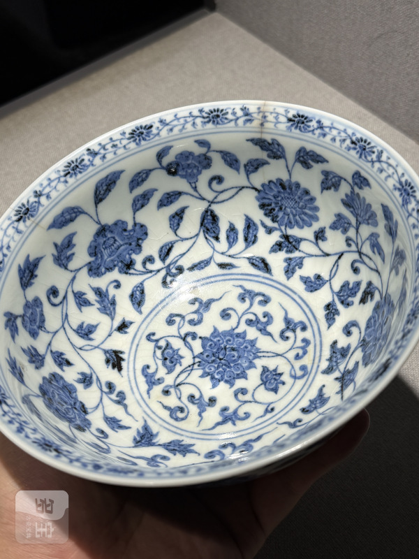 明永乐 内外青花缠枝莲纹碗 - 图6